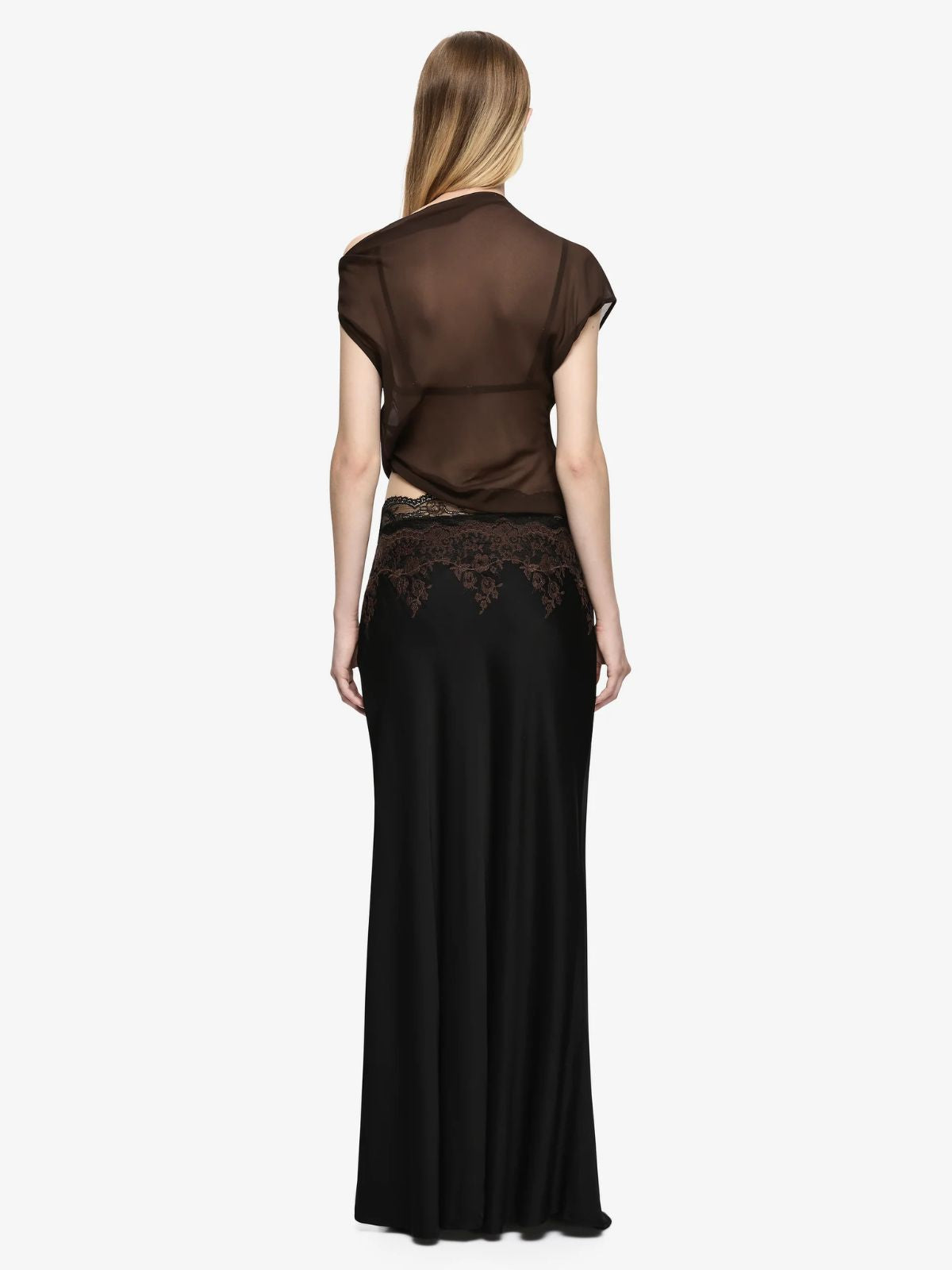 Orsina Drape Top - Bitter Choc