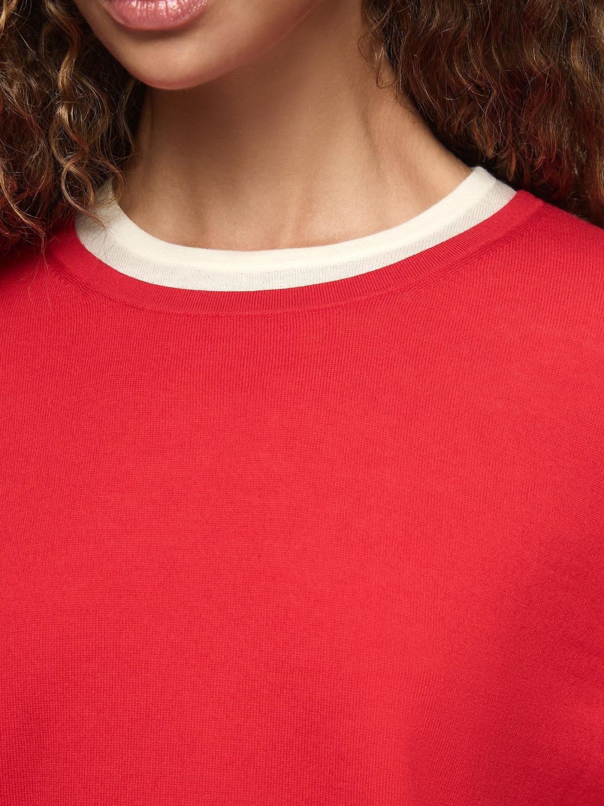 Amber Layered Sweater - Red