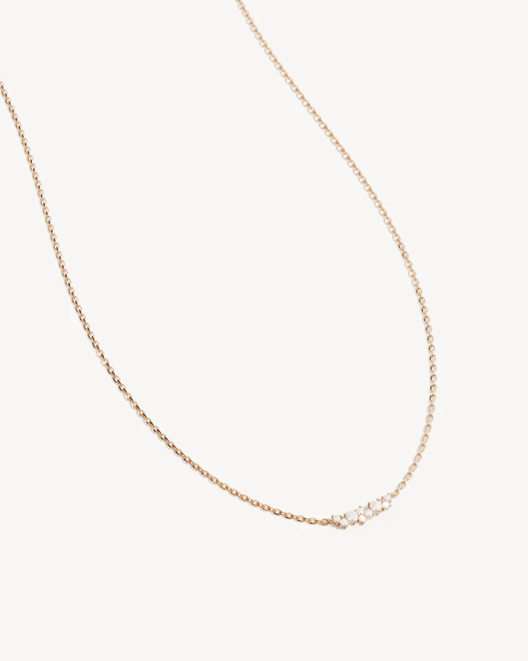 18k Gold Vermeil Crystal Dust Necklace