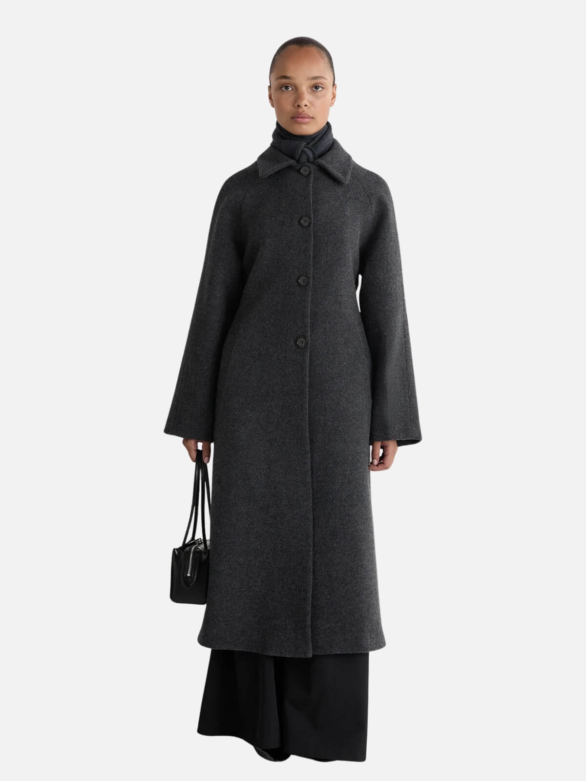 The Quinn Coat Charcoal