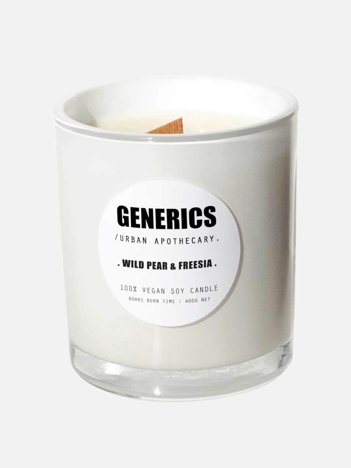 Vegan Soy Candle & Chrome Lid Candles Generics Wild Pear & Freesia