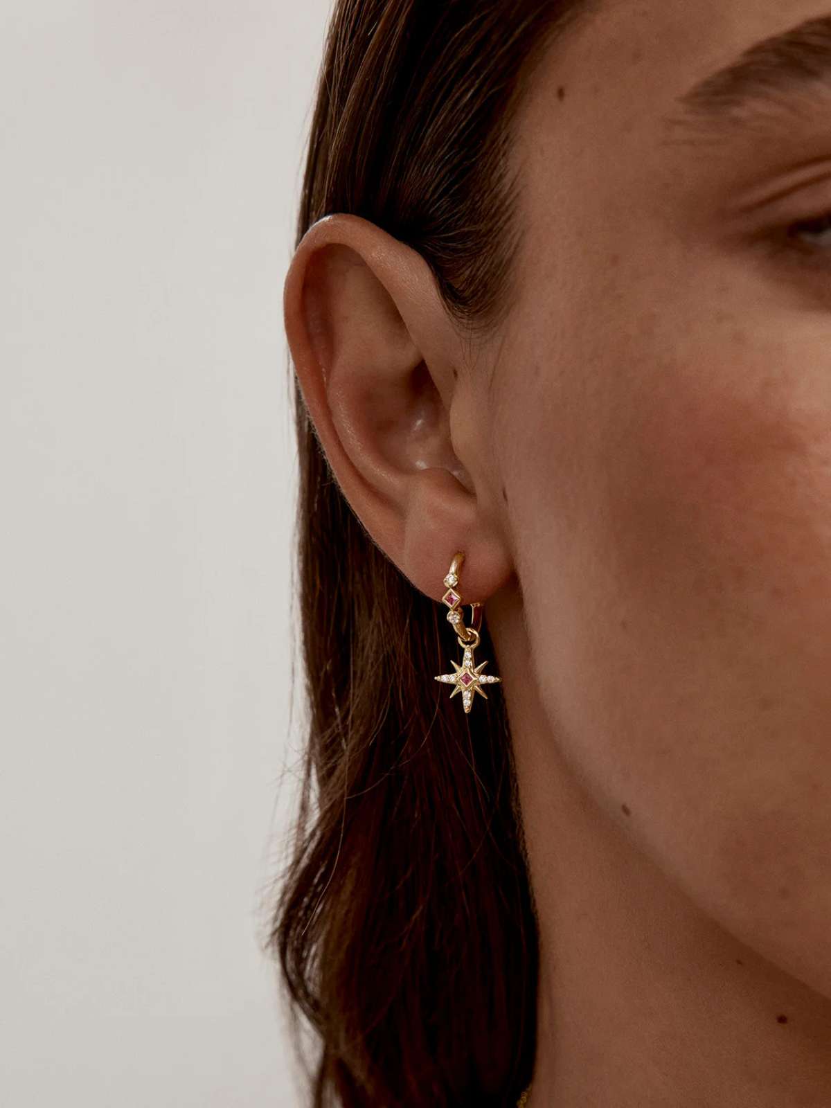 18k Gold Vermeil Starry Night Hoops