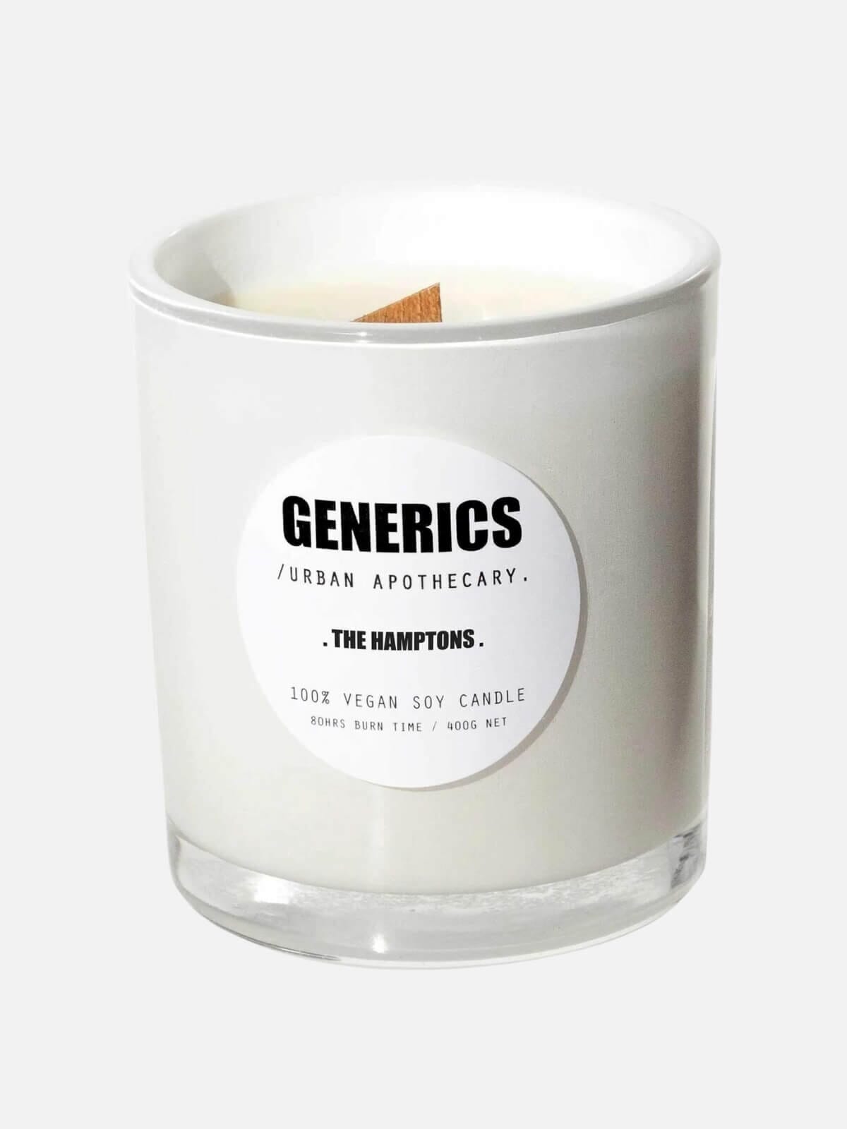Vegan Soy Candle & Chrome Lid Candles Generics The Hamptons