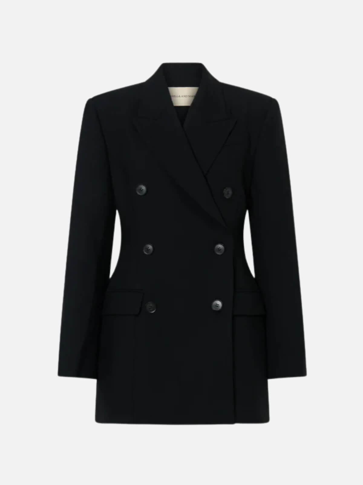 Cassie Tailored Mini Dress - Black