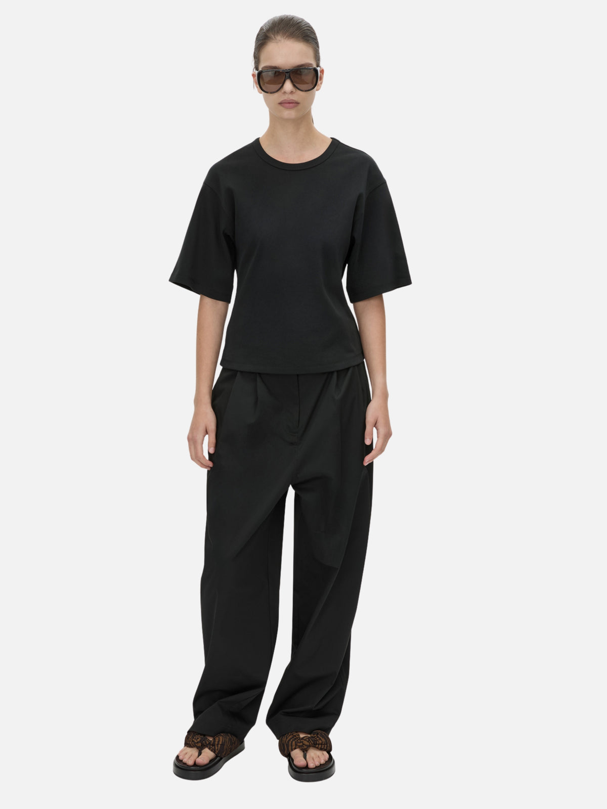 Alba Boxy Tee - Black