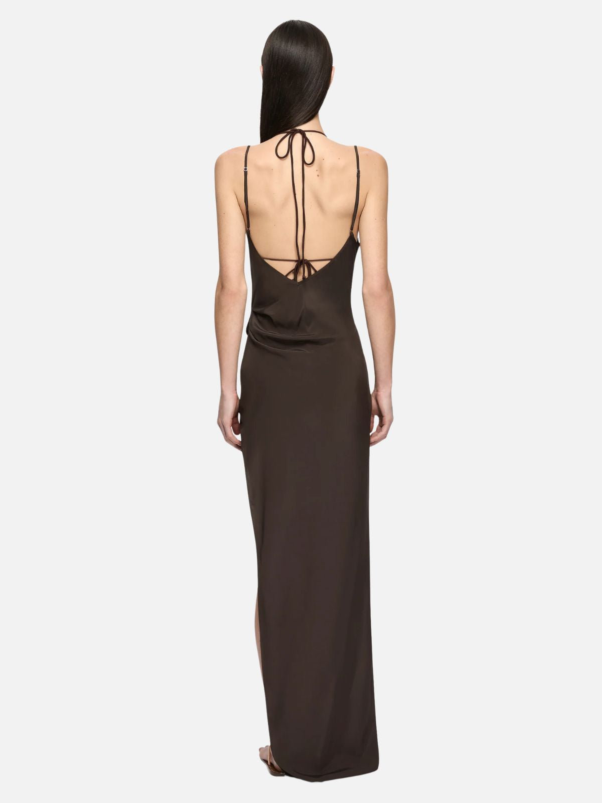 Clio Layered Maxi Dress - Bitter Chocazure Blue