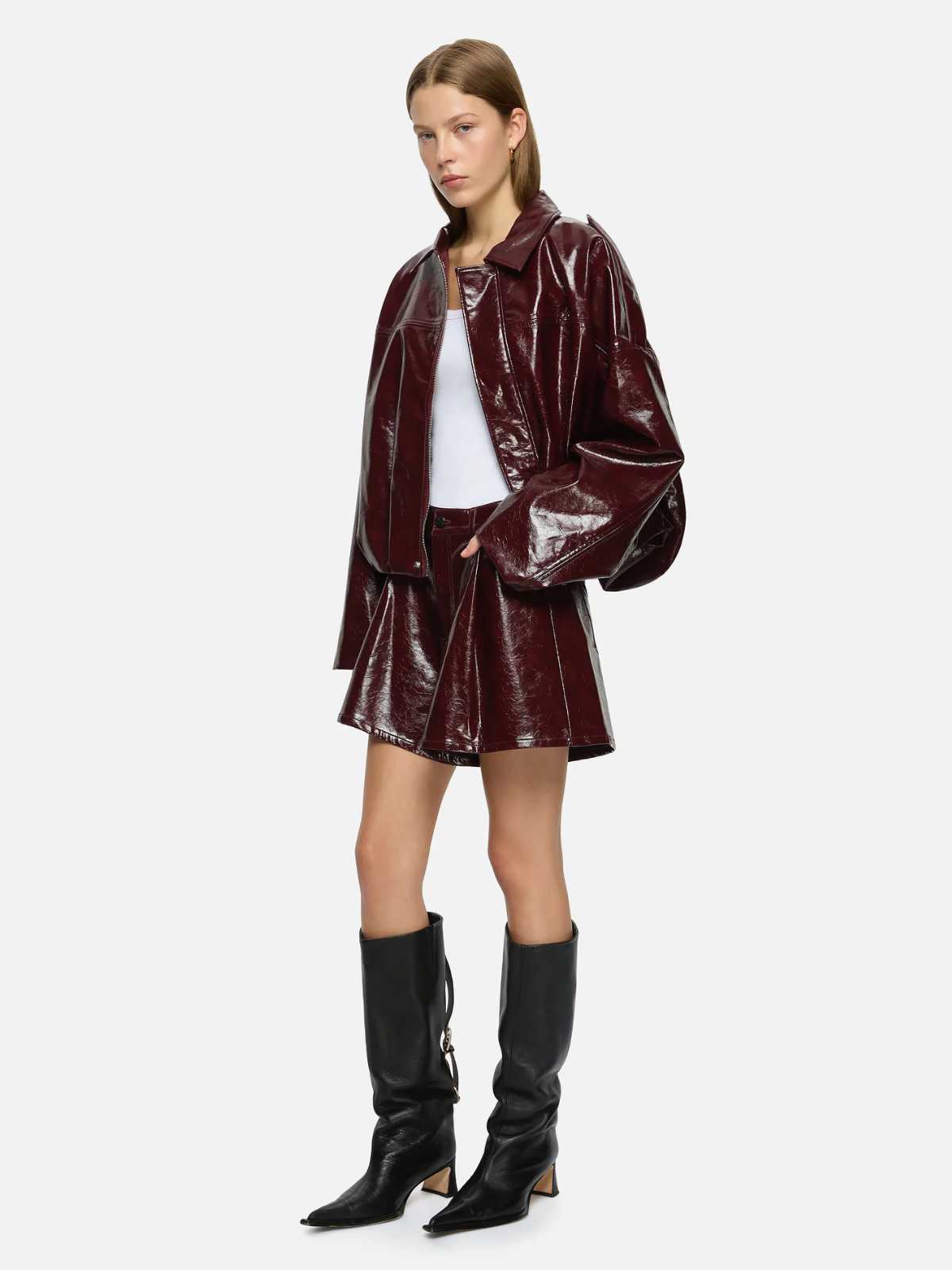 Rita Shorts - Burgundy