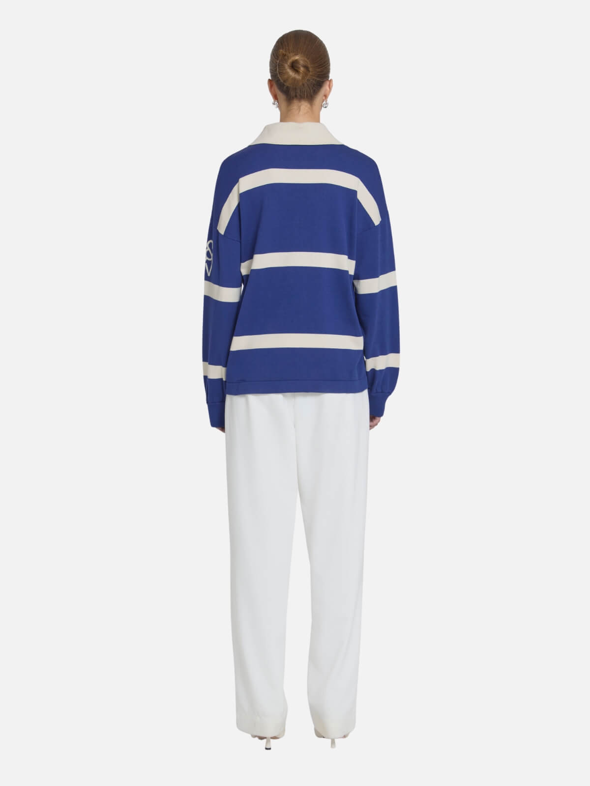 Rival Polo Knit - Faded Ink Stripe