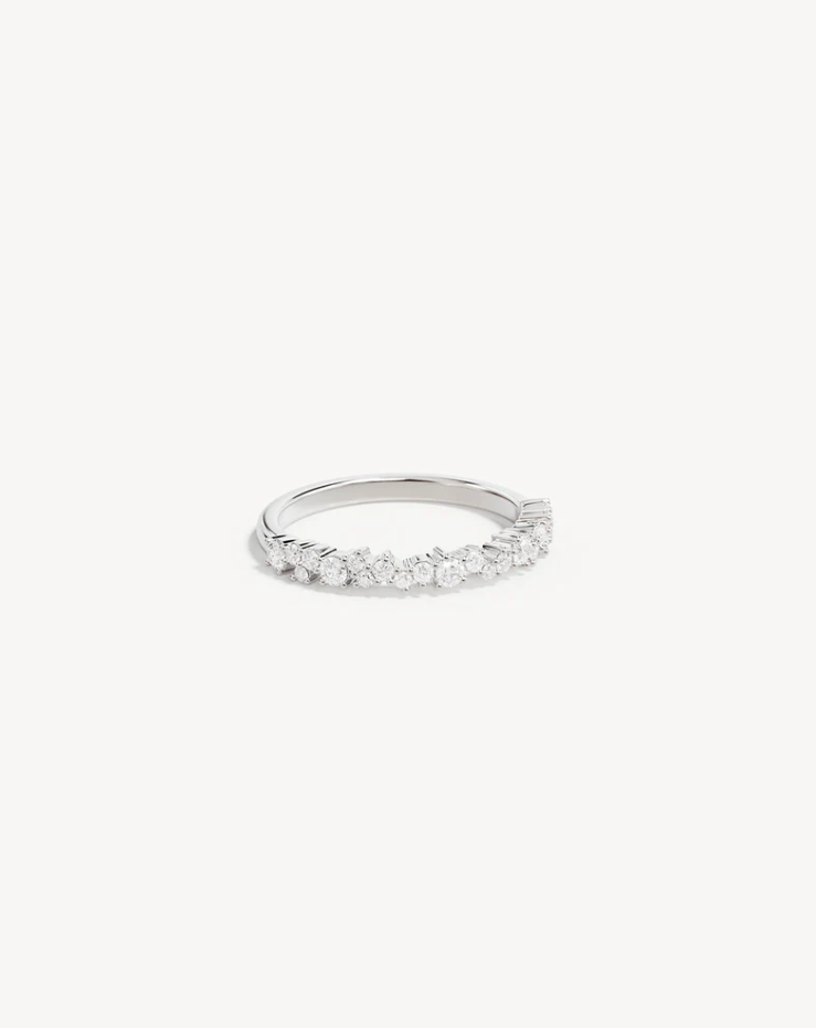 Sterling Silver Crystal Dust Fine Ring