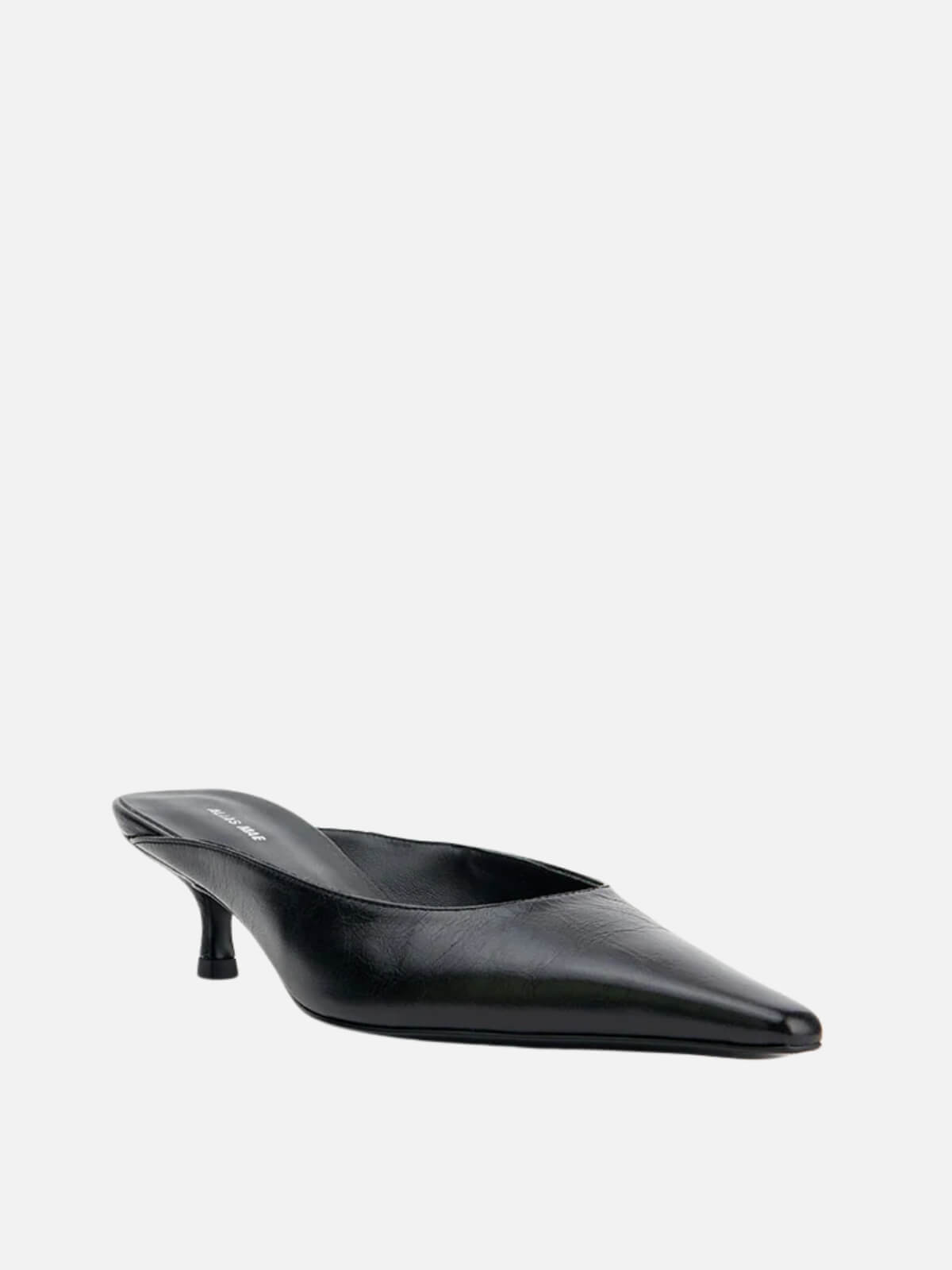 Geneva Black Oily Crinkle Leather