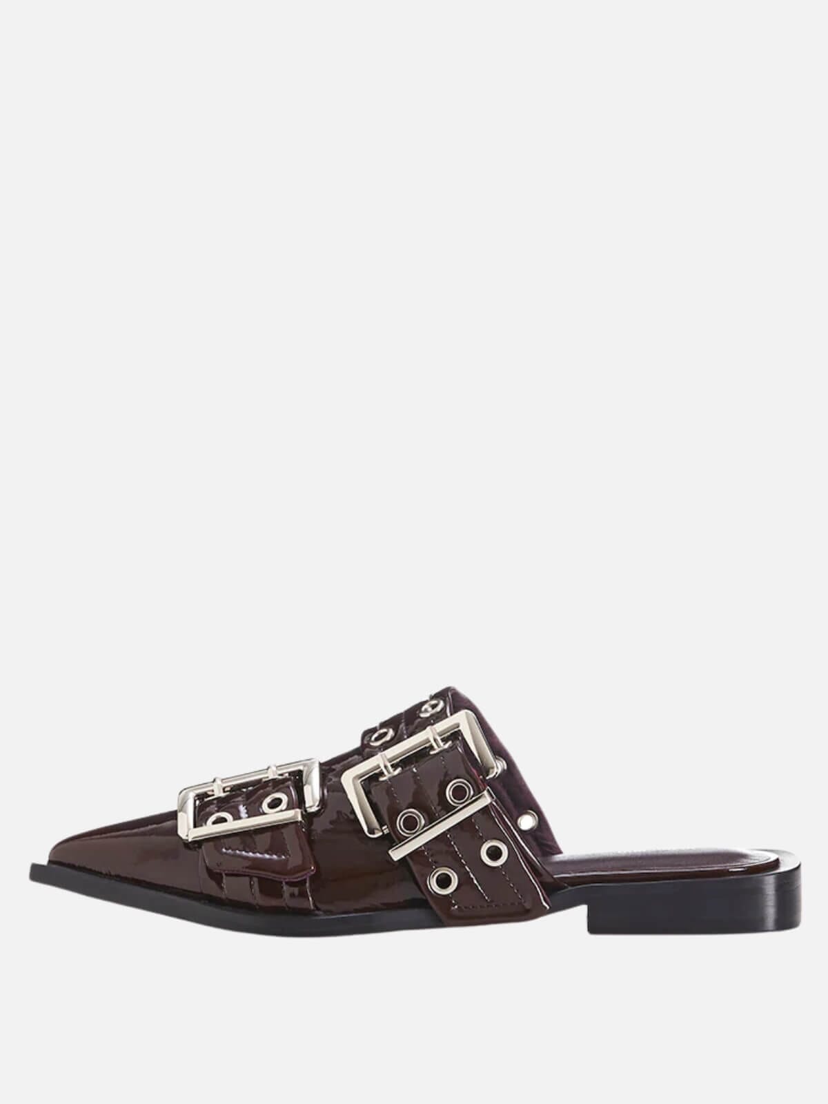 Zinia - Burgundy Crinkle Patent Shoes Alias Mae