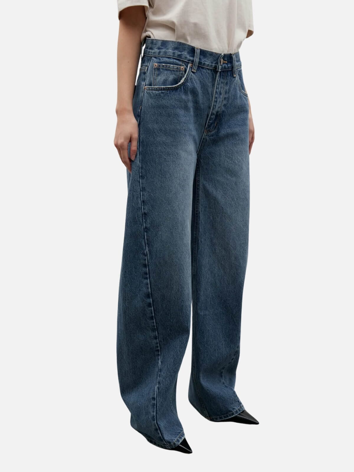 Brooklyn Barrel Leg Jean - True Blue Jeans BAYSE