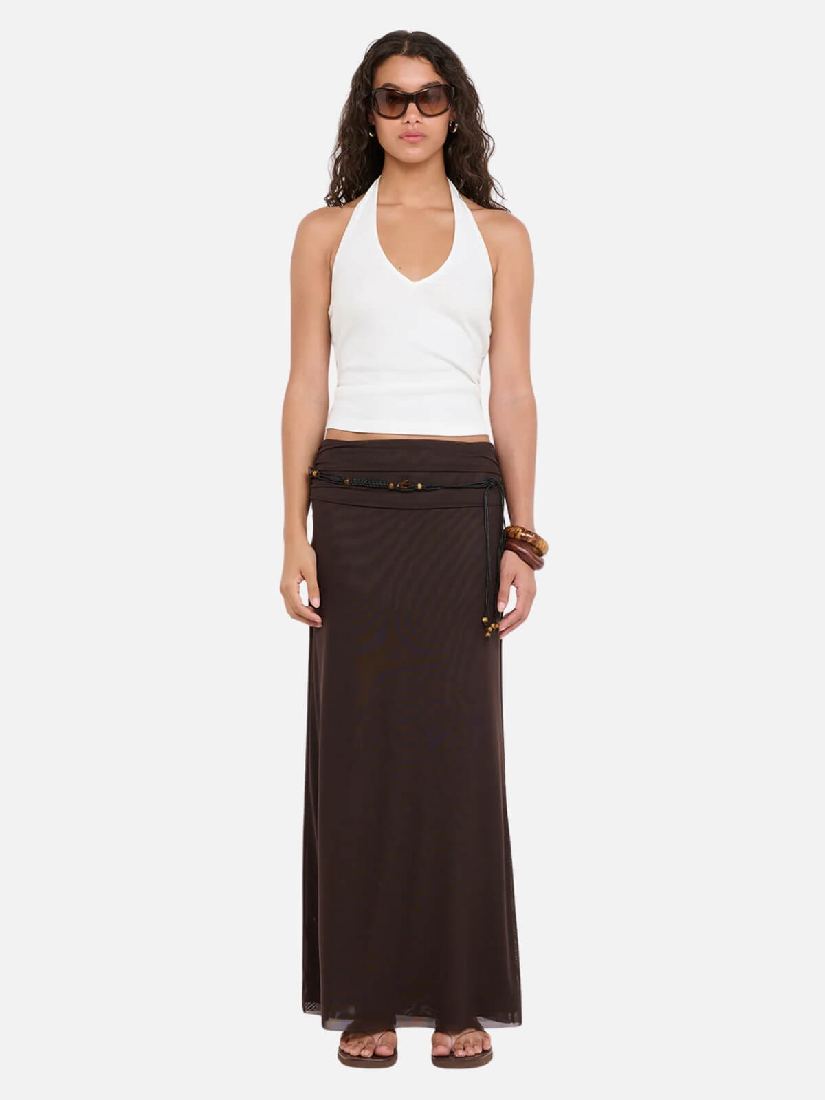 Eva Maxi Skirt - Dark Choc