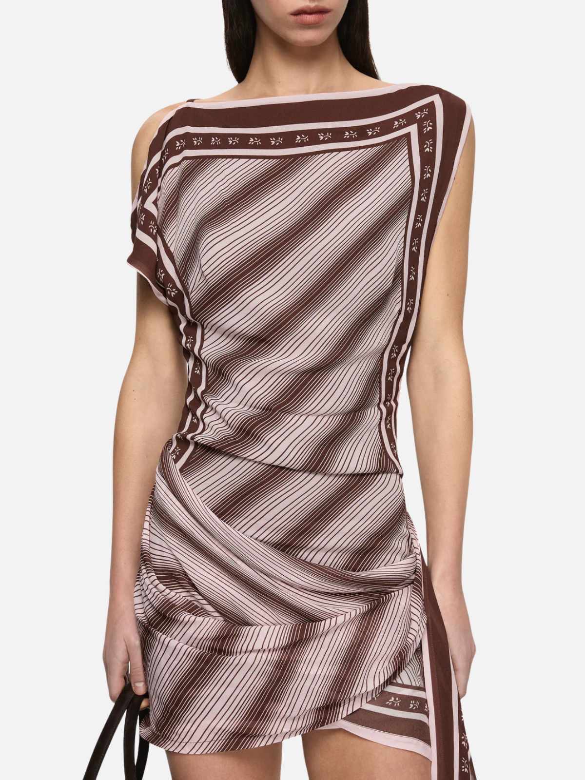 Evely Mini Dress - Geo Scarf Print