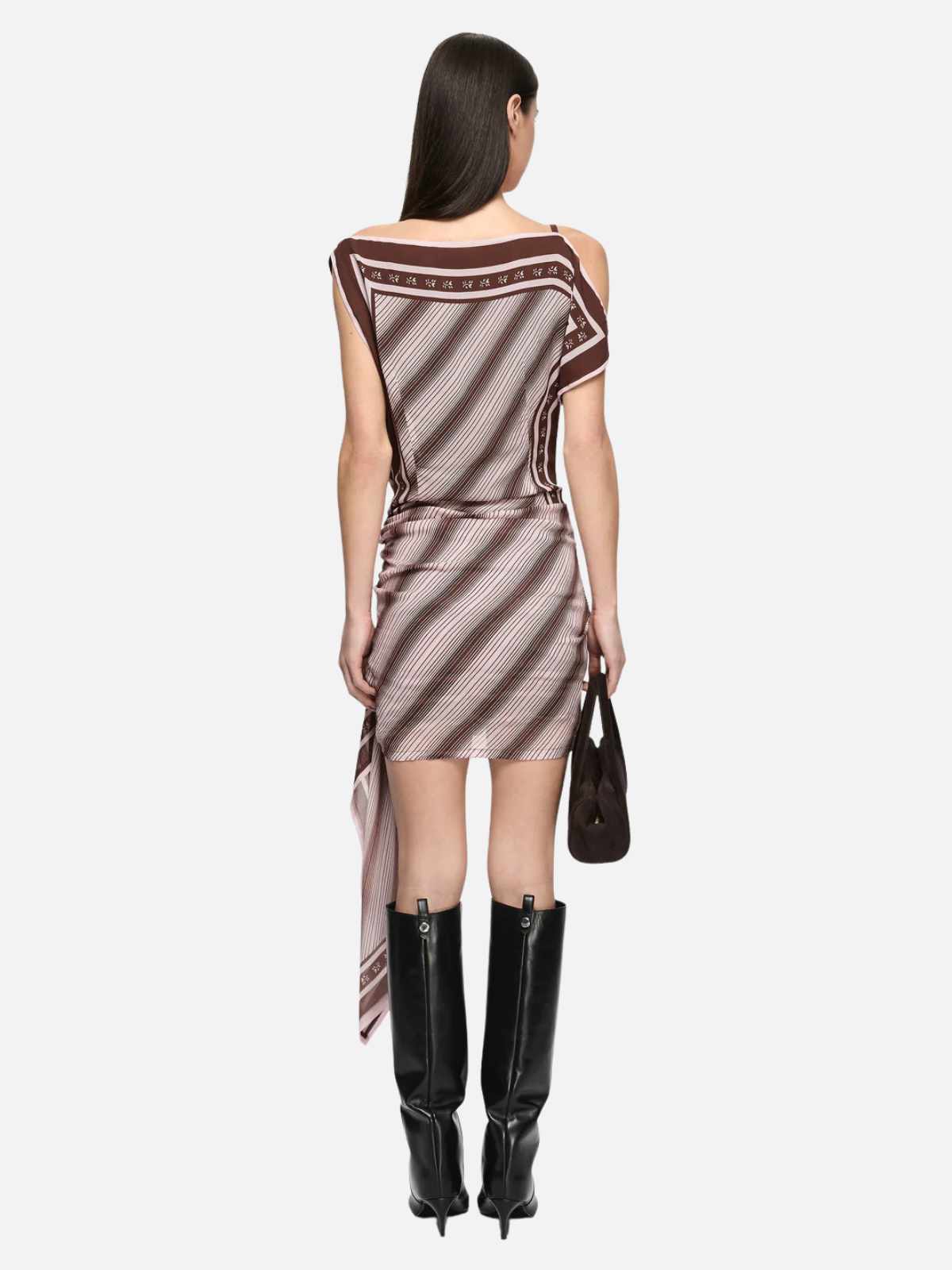 Evely Mini Dress - Geo Scarf Print