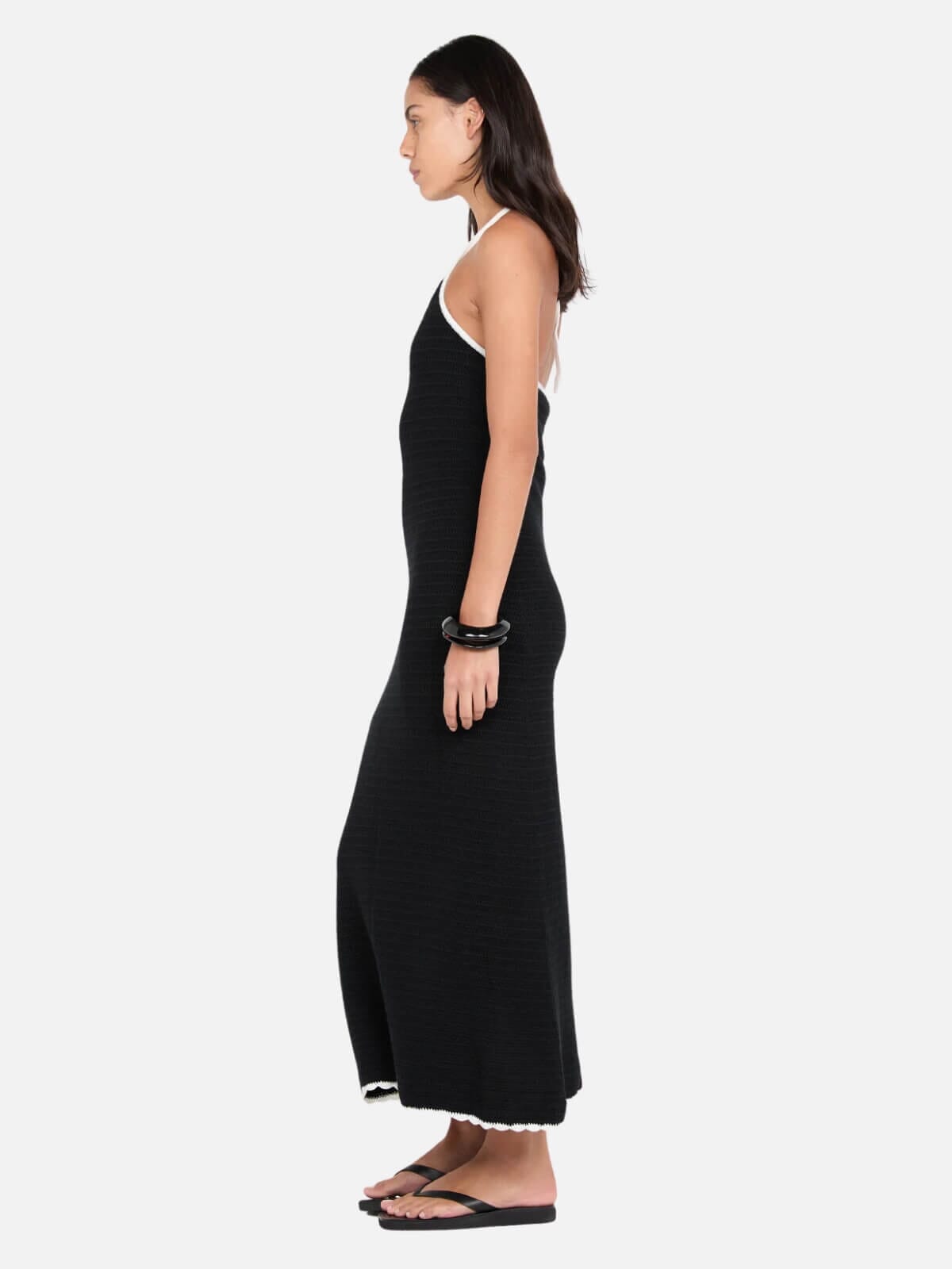 Ravyn Halter Maxi Dress - Black/White Dresses & Jumpsuits Bec + Bridge