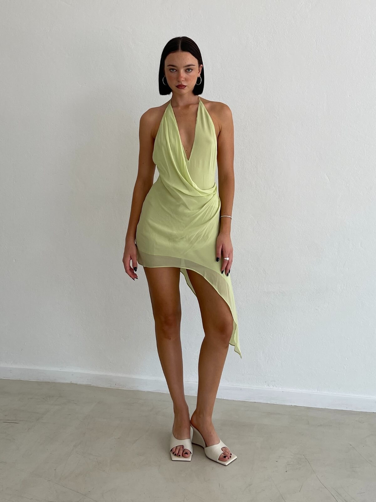 Sabrina Mini Dress - Wasabi