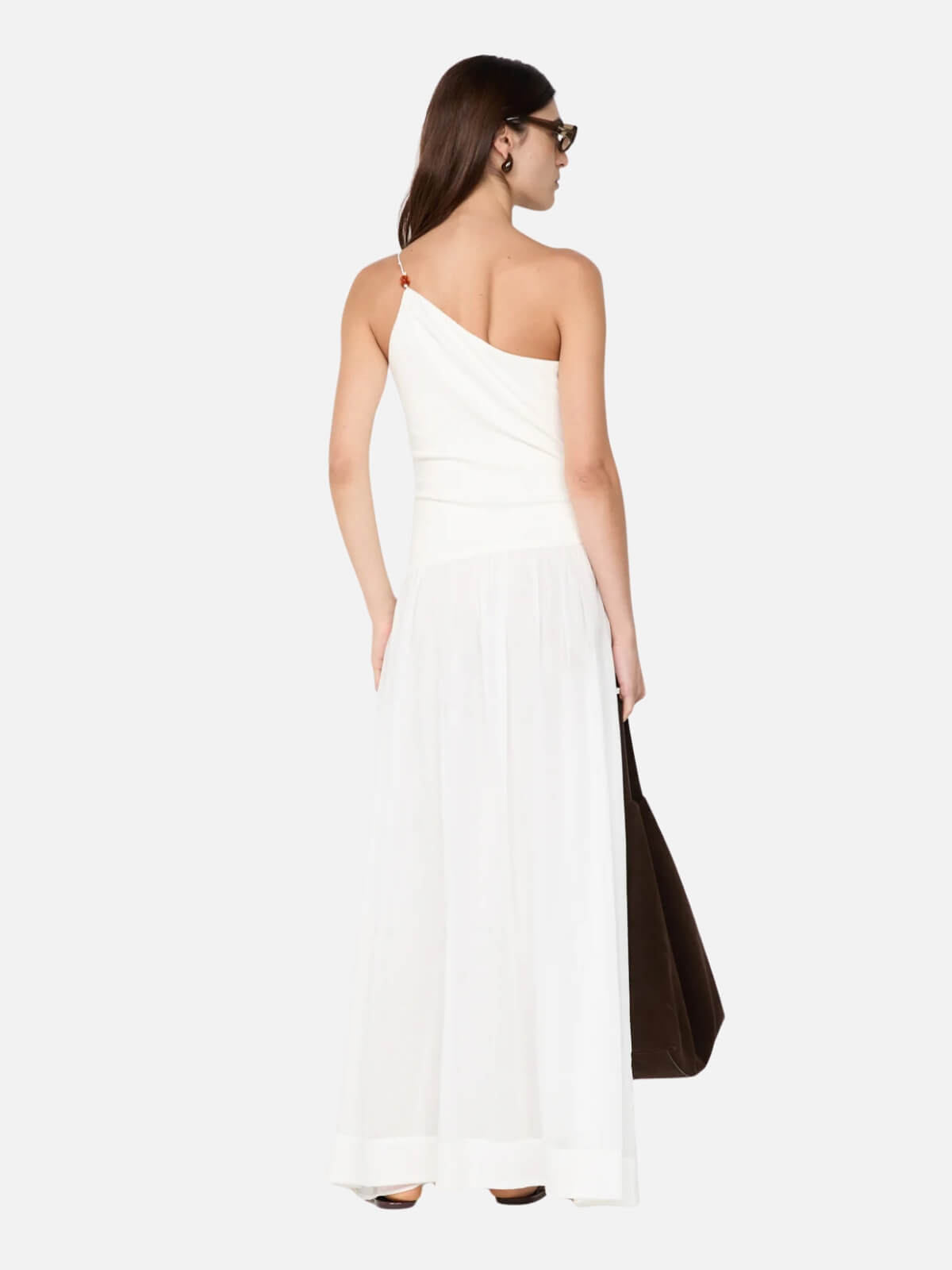Sabrine Asym Maxi Dress - Ivory