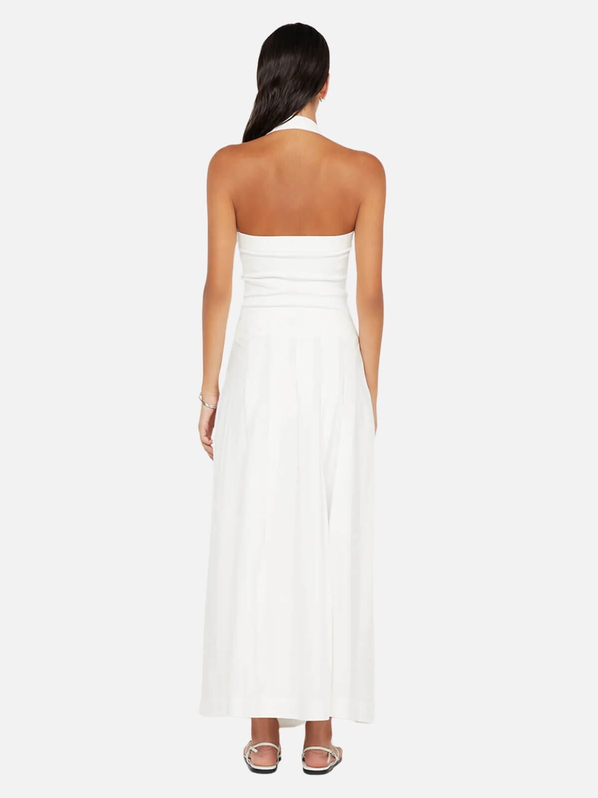 Skyler Halter Top - White Tops Bec + Bridge