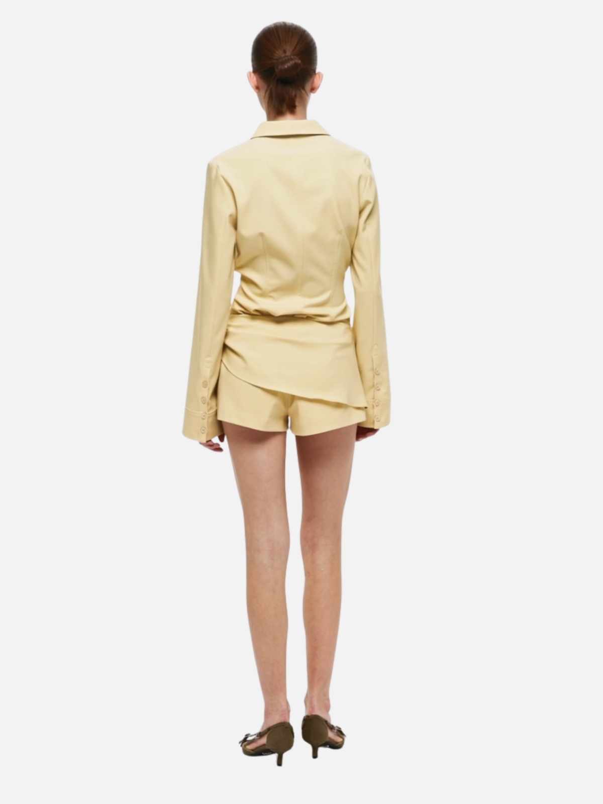 Elenora Long Sleeve Top - Straw
