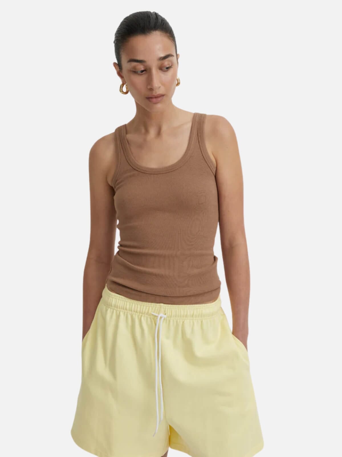 Antonia Tank - Coffee Tops BLANCA