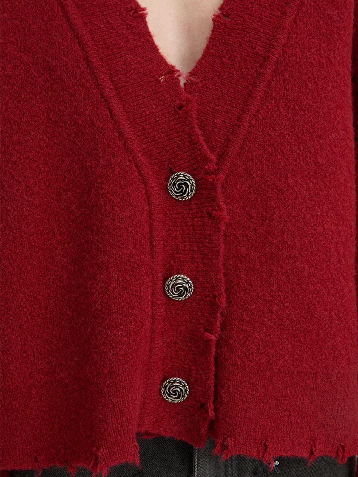 Pepa Cardigan - Burgundy Jumpers & Knitwear BLANCA