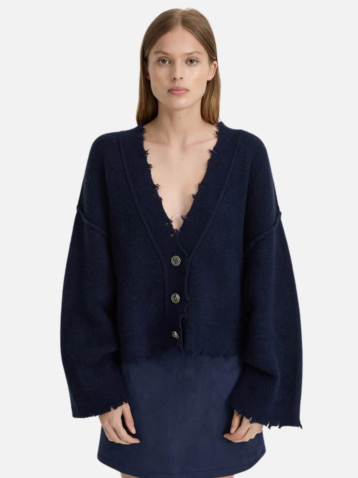 Pepa Cardigan - Navy Jumpers & Knitwear BLANCA