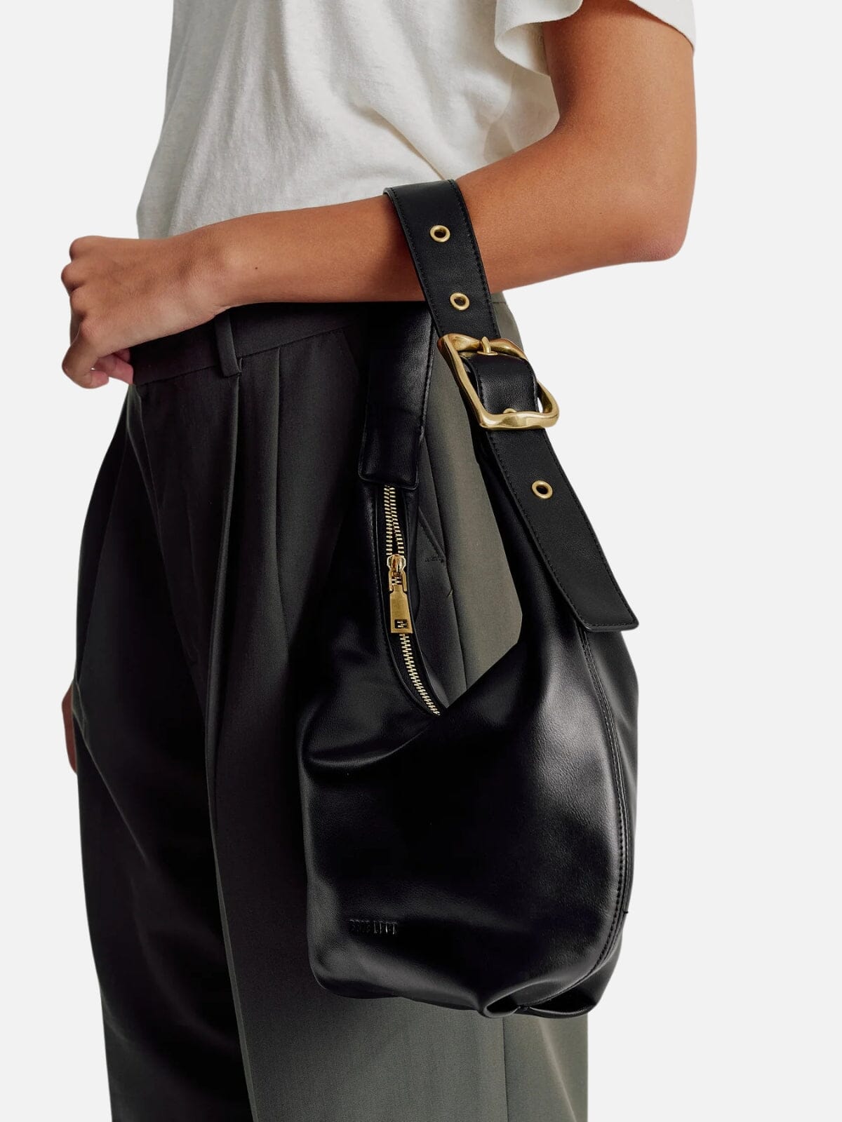 Everyday Croissant Bag - Black Bags & Purses Brie Leon