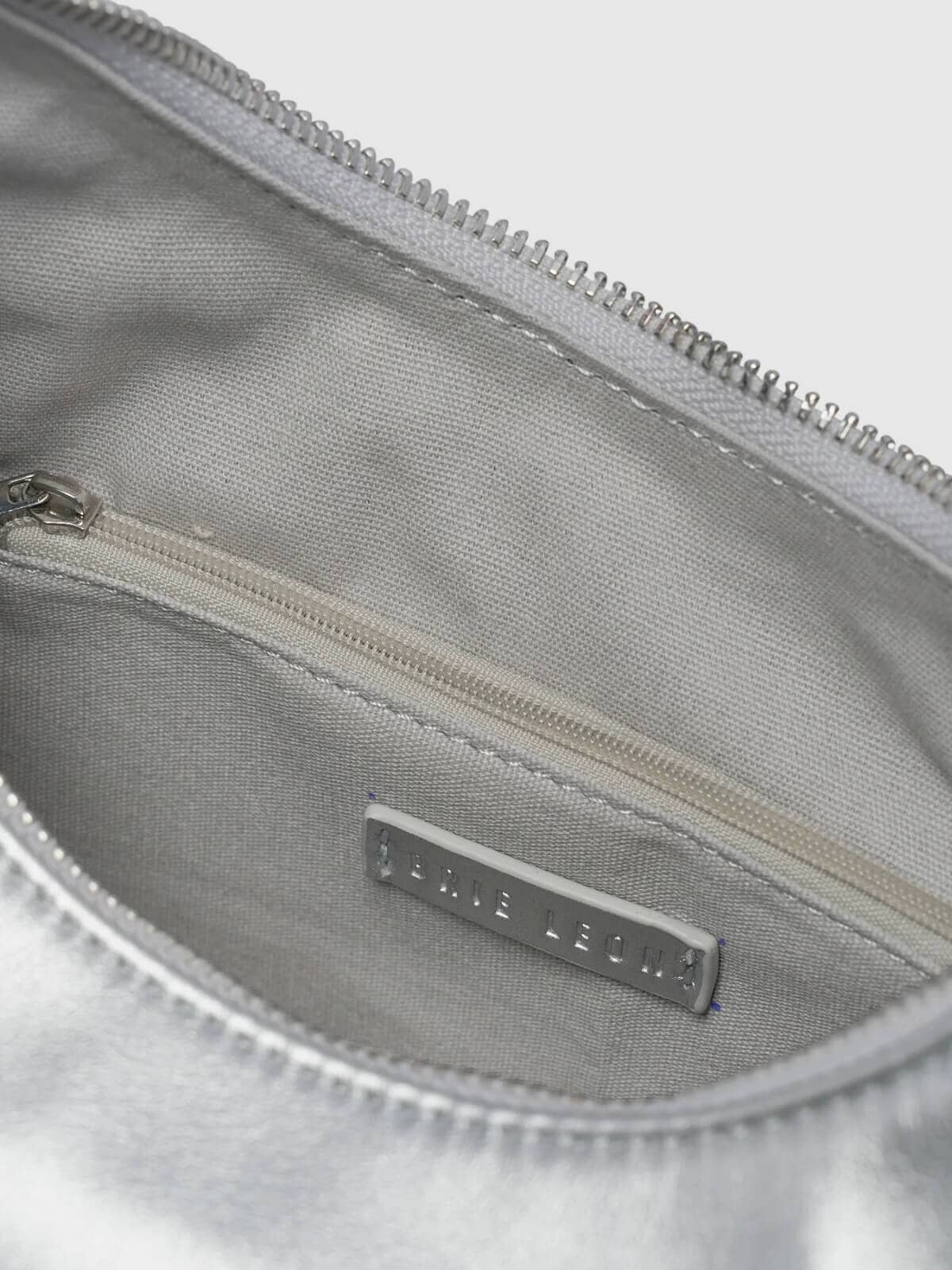 Everyday Croissant Bag - Silver Bags & Purses Brie Leon