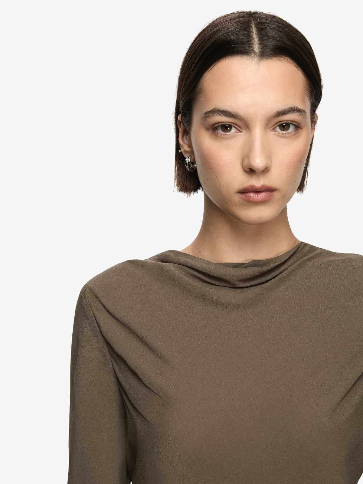 Briya Long Sleeve Top - Twig