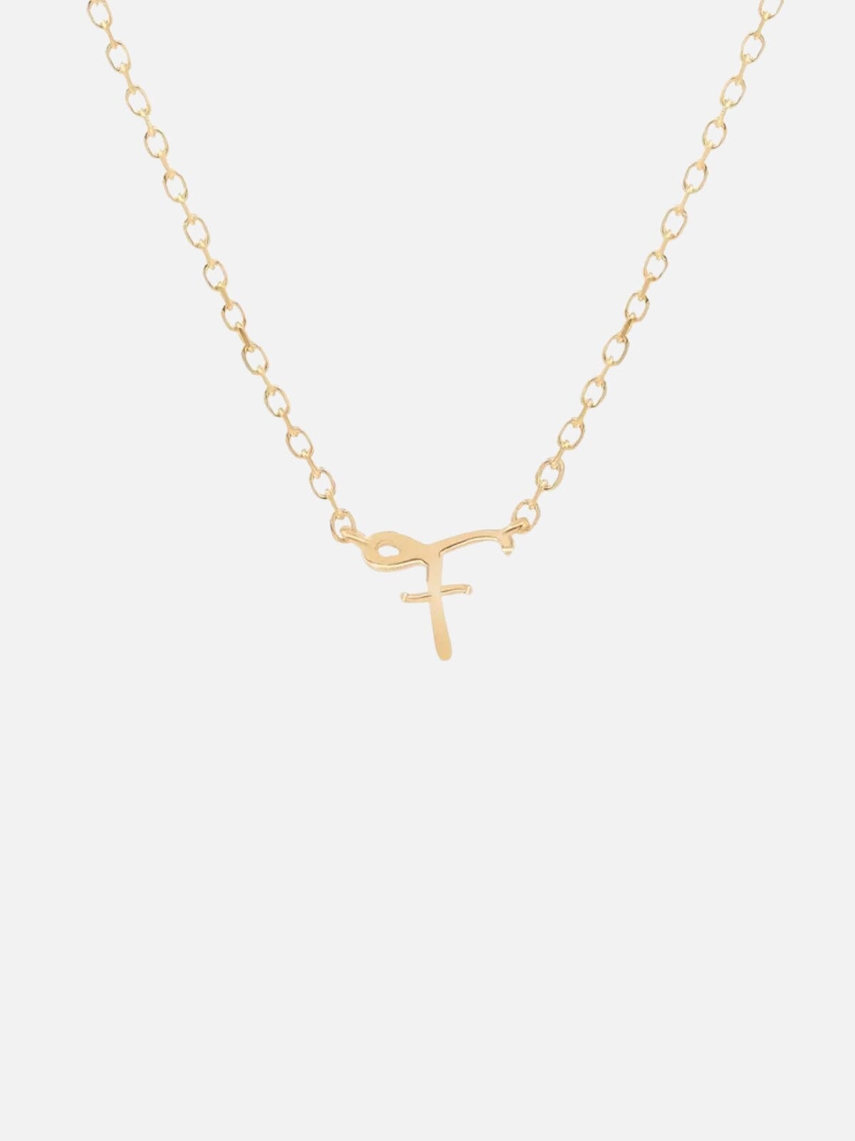 14K Gold Love Letter Necklace Necklaces By Charlotte