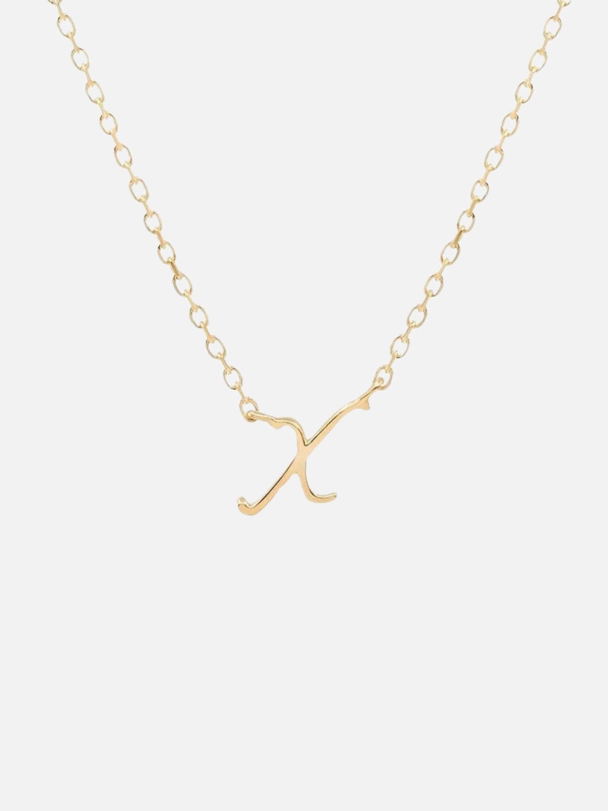 14K Gold Love Letter Necklace Necklaces By Charlotte