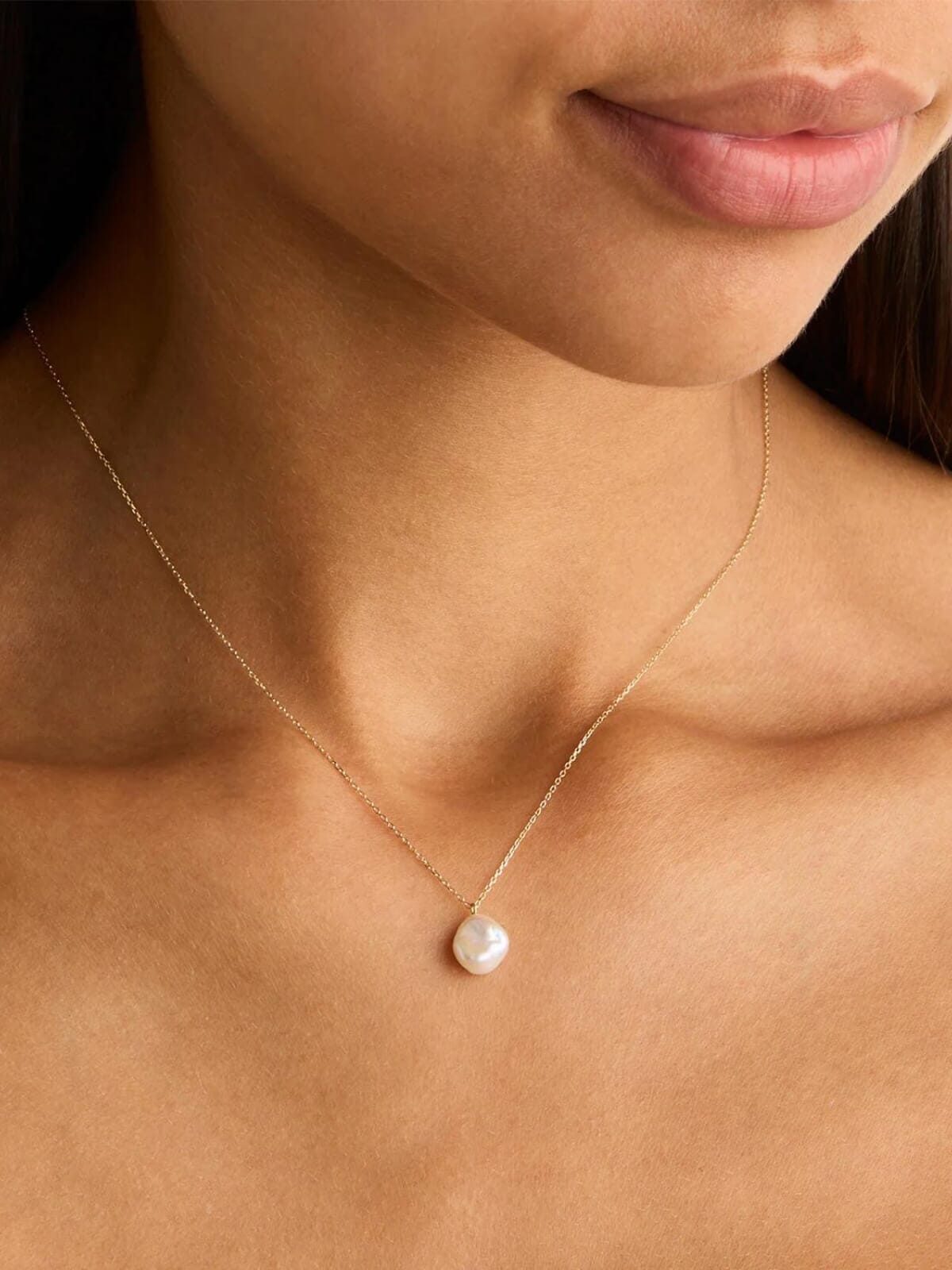 By Charlotte | 14k Gold Tranquillity necklace | Perlu