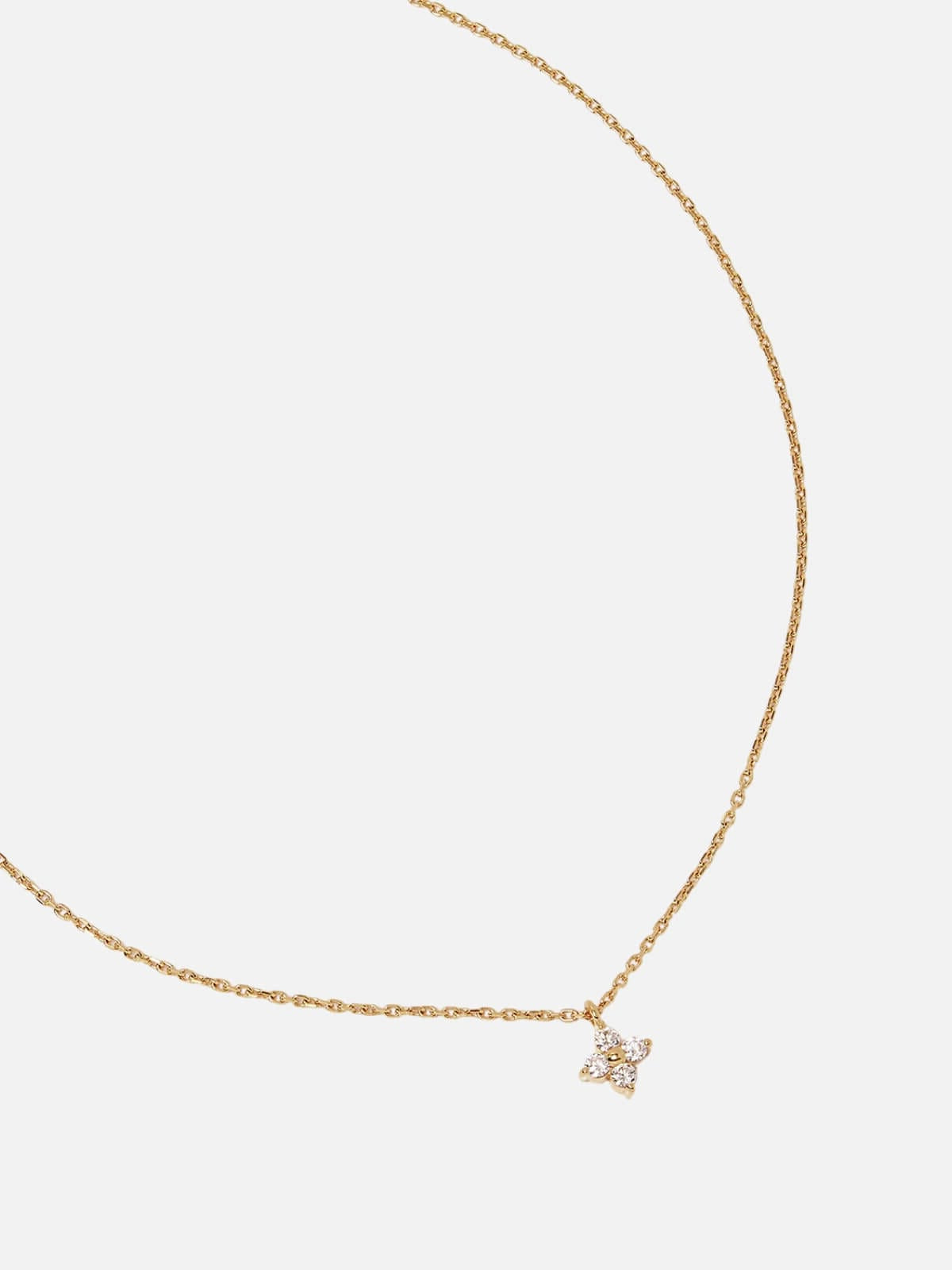By Charlotte | 18k Gold Vermeil Crystal Bloom Necklace | Perlu