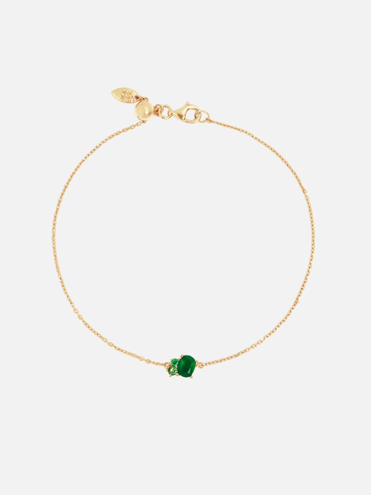 By Charlotte | 18k Gold Vermeil Kindred Birthstone Bracelet - May | Perlu