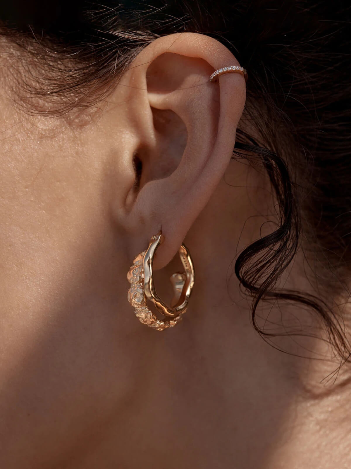 18k Gold Vermeil Lover Hoops