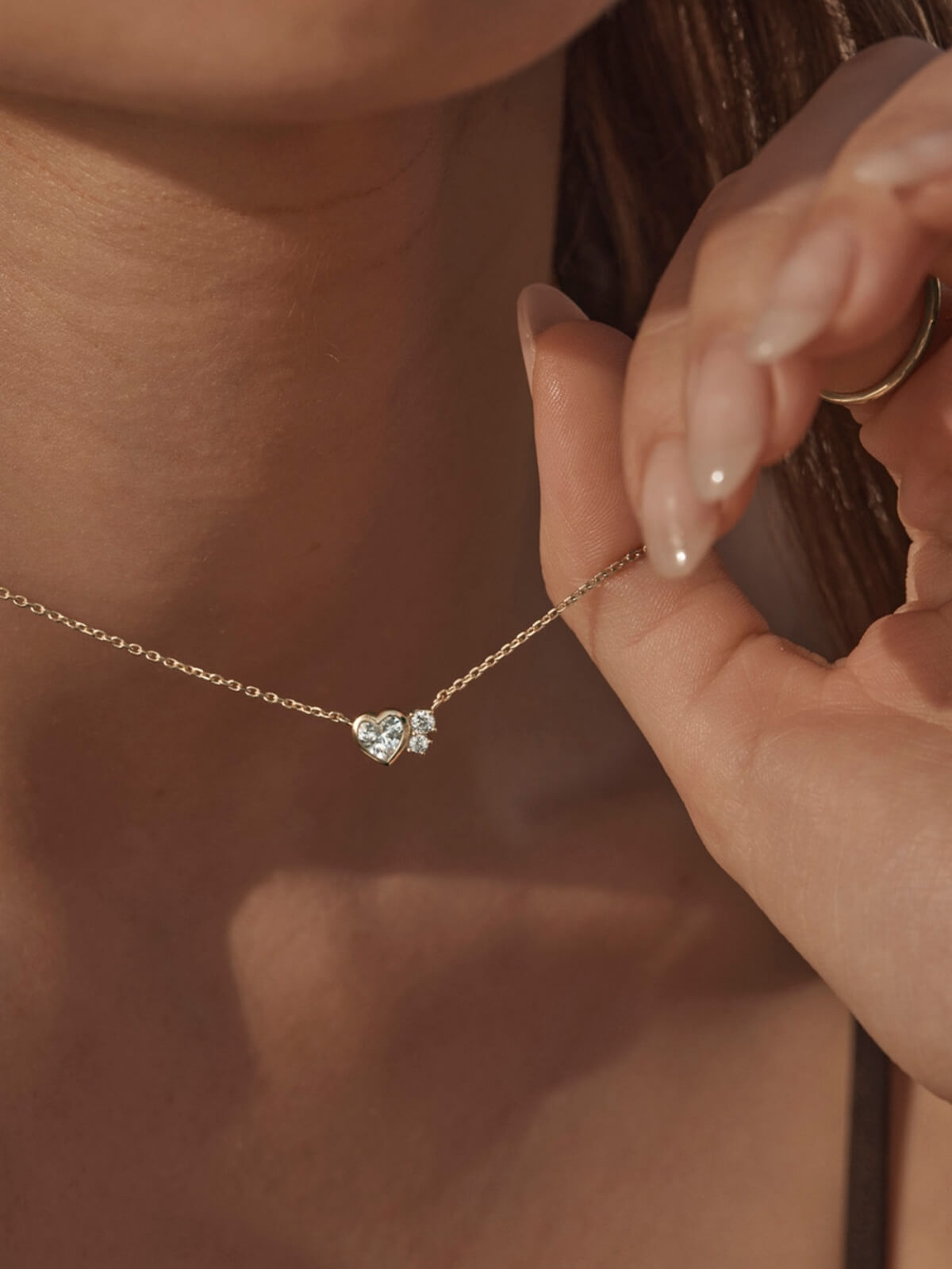 Dream Lover Heart Necklace - 18k Gold