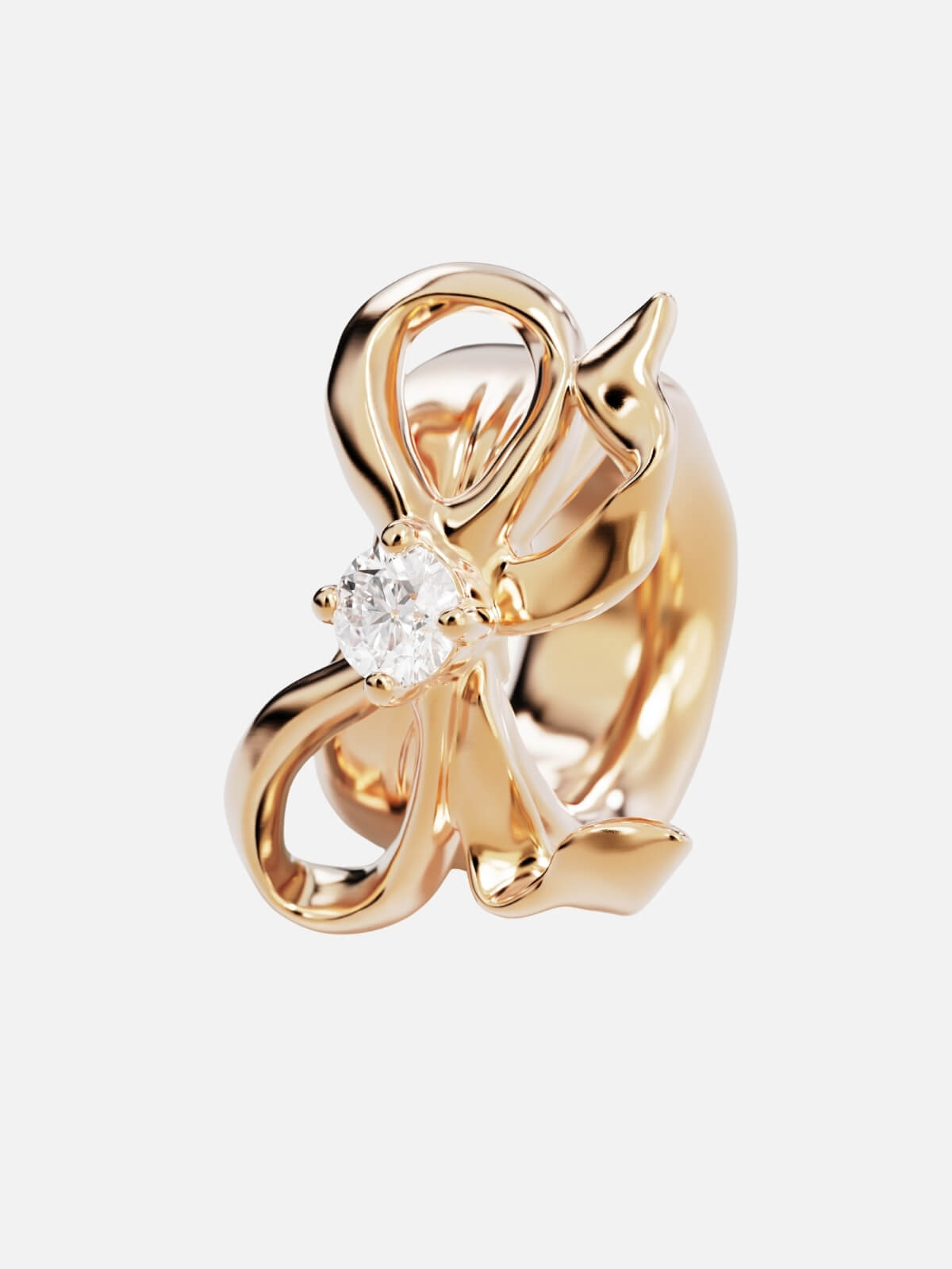 Forever More Bow Petal - 18K Gold
