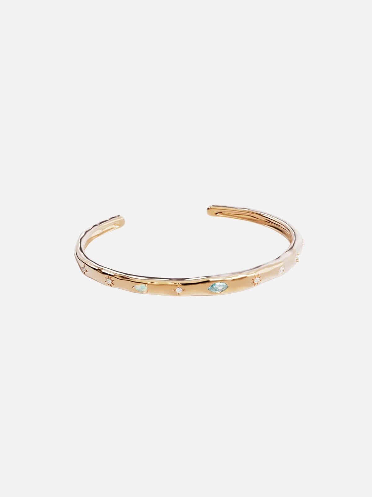 Hope and Protection Cuff - 18k Gold