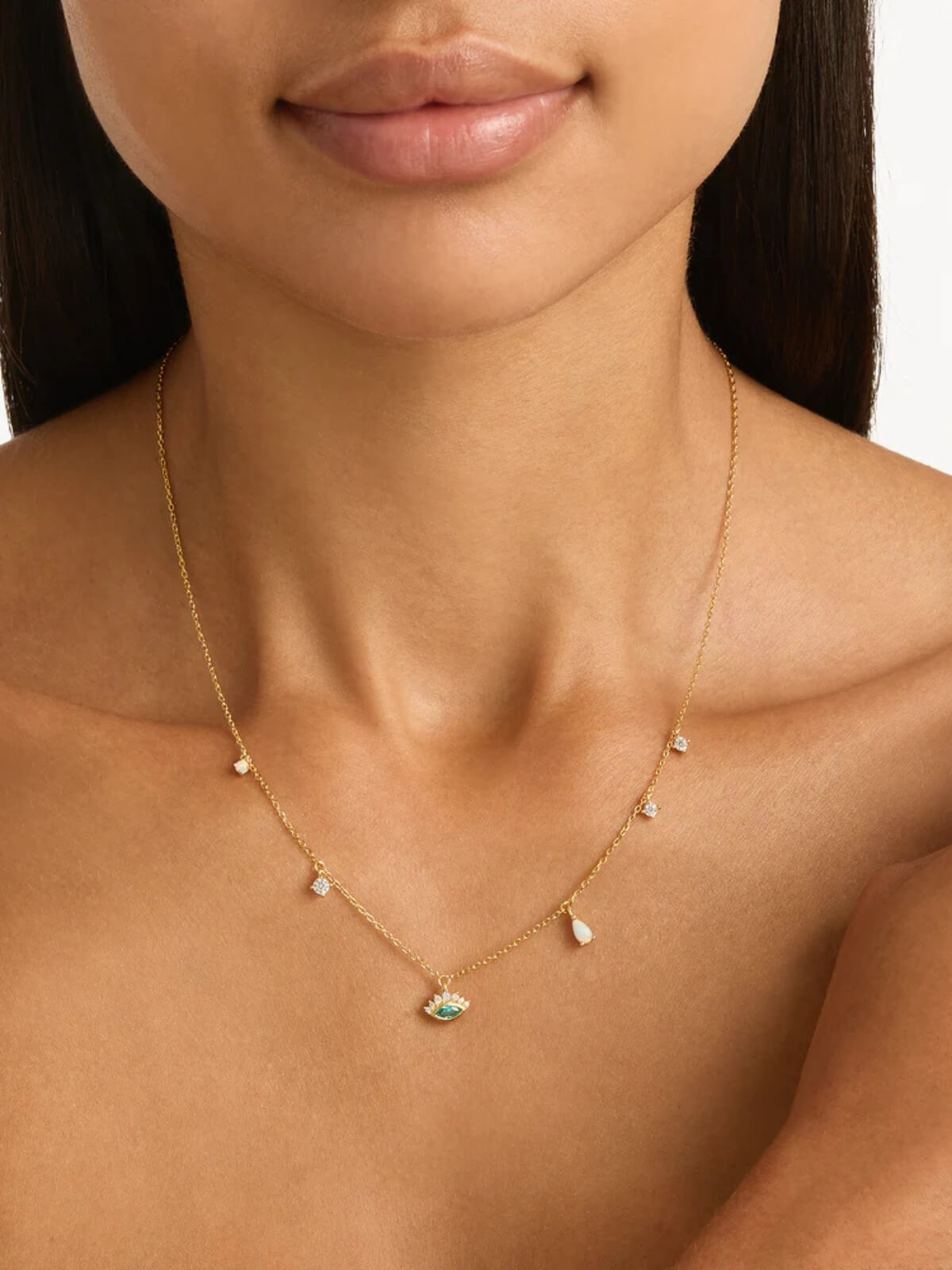 Hope and Protection Necklace - 18k Gold