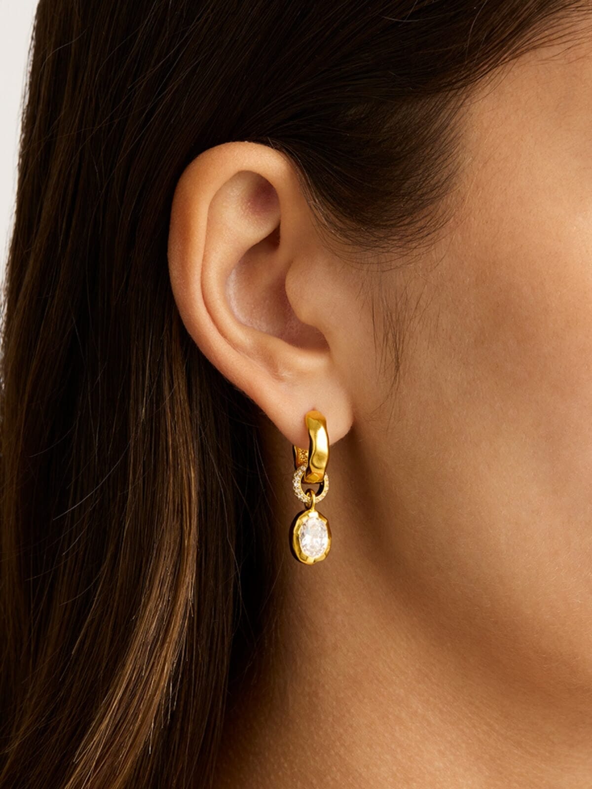 by charlotte | Stay Wild Hoops - 18k Gold Vermeil | Perlu