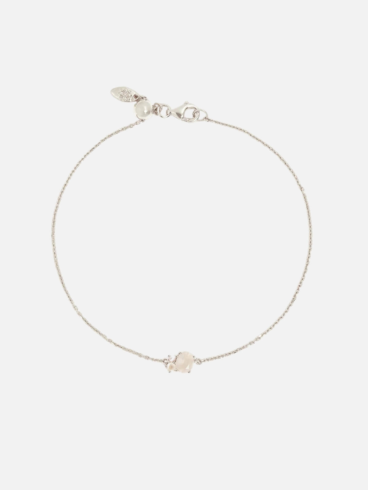 By Charlotte | Sterling Silver Kindred Birthstone Bracelet - June | Perlu