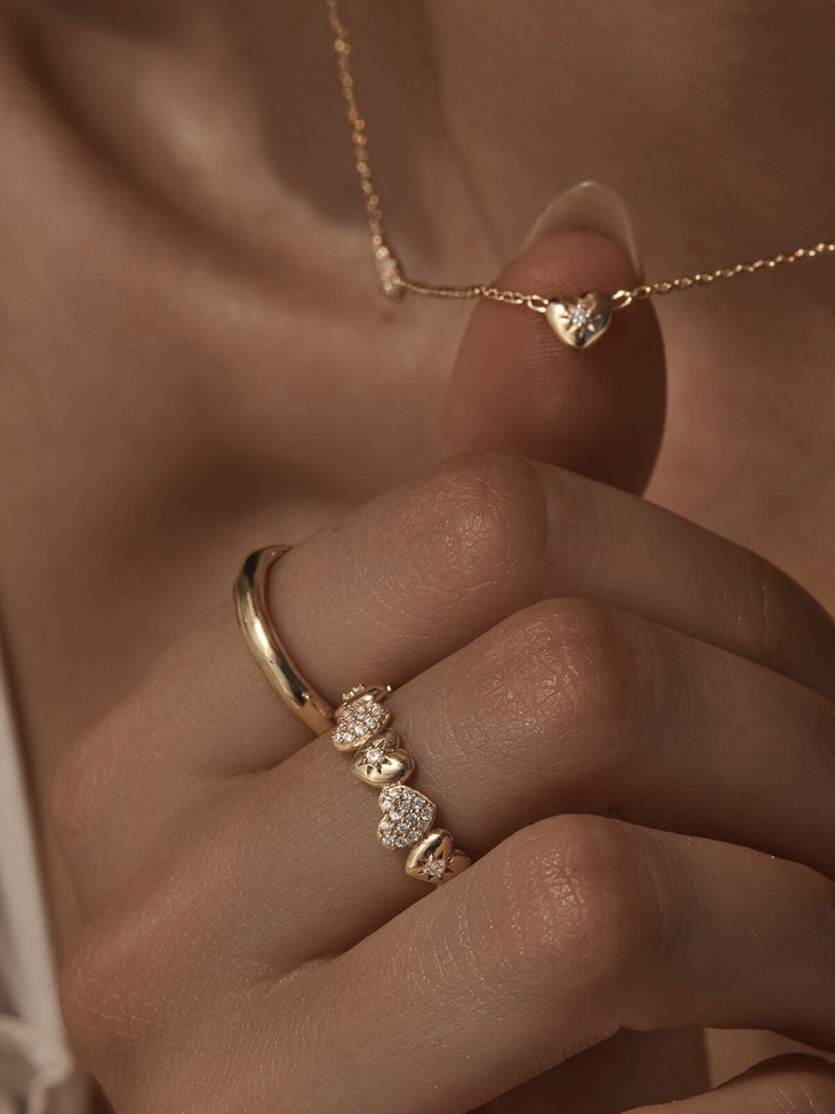 You Have My Heart Band Ring - 18K Gold