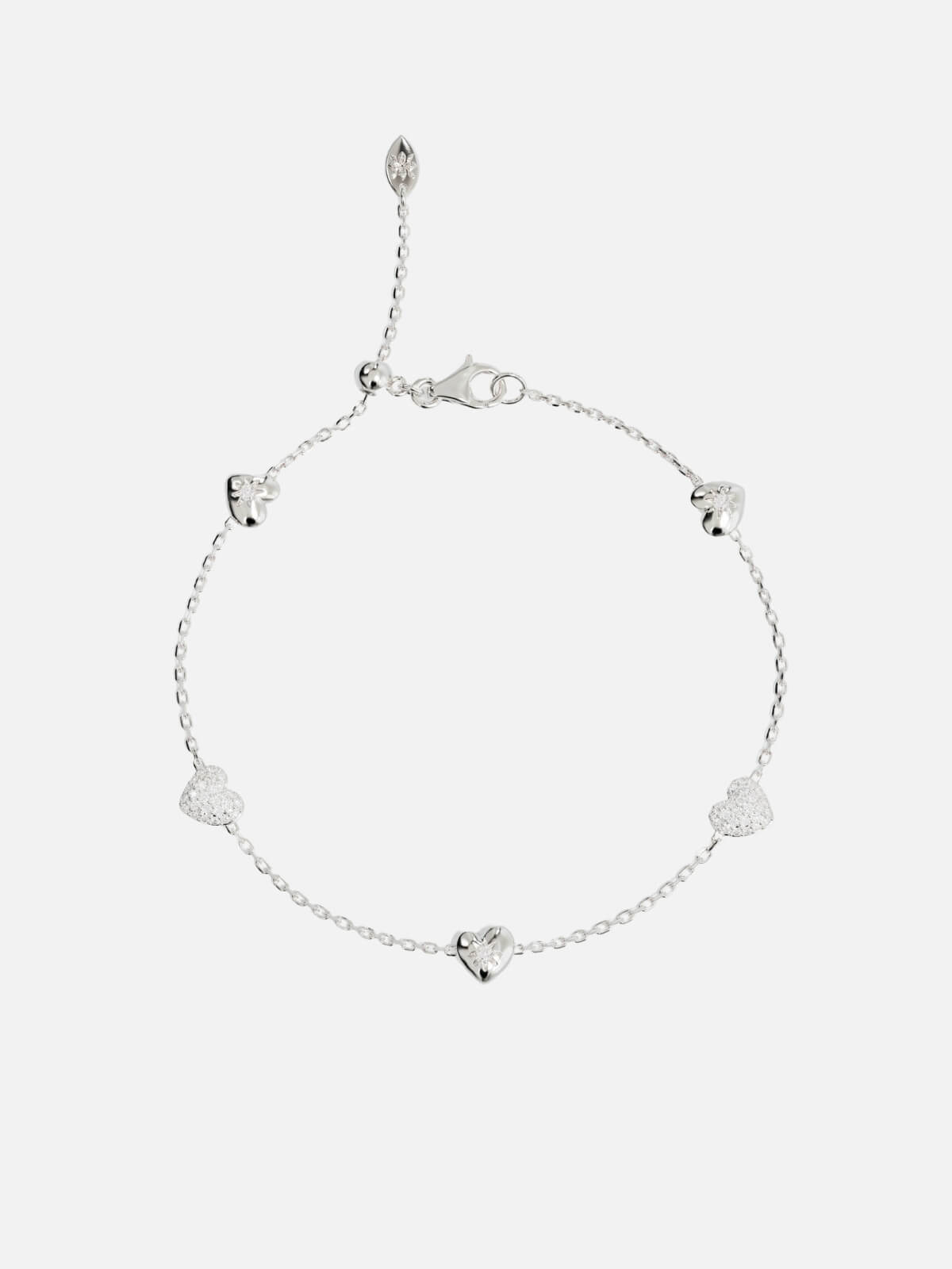 You Have My Heart Charm Bracelet - Sterling Silver