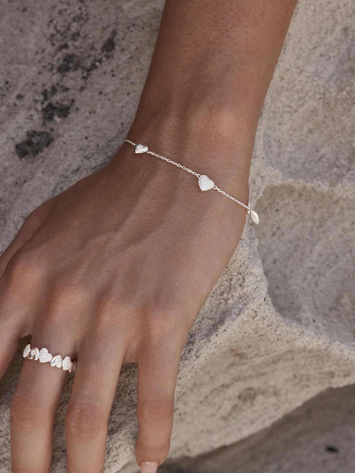 You Have My Heart Charm Bracelet - Sterling Silver