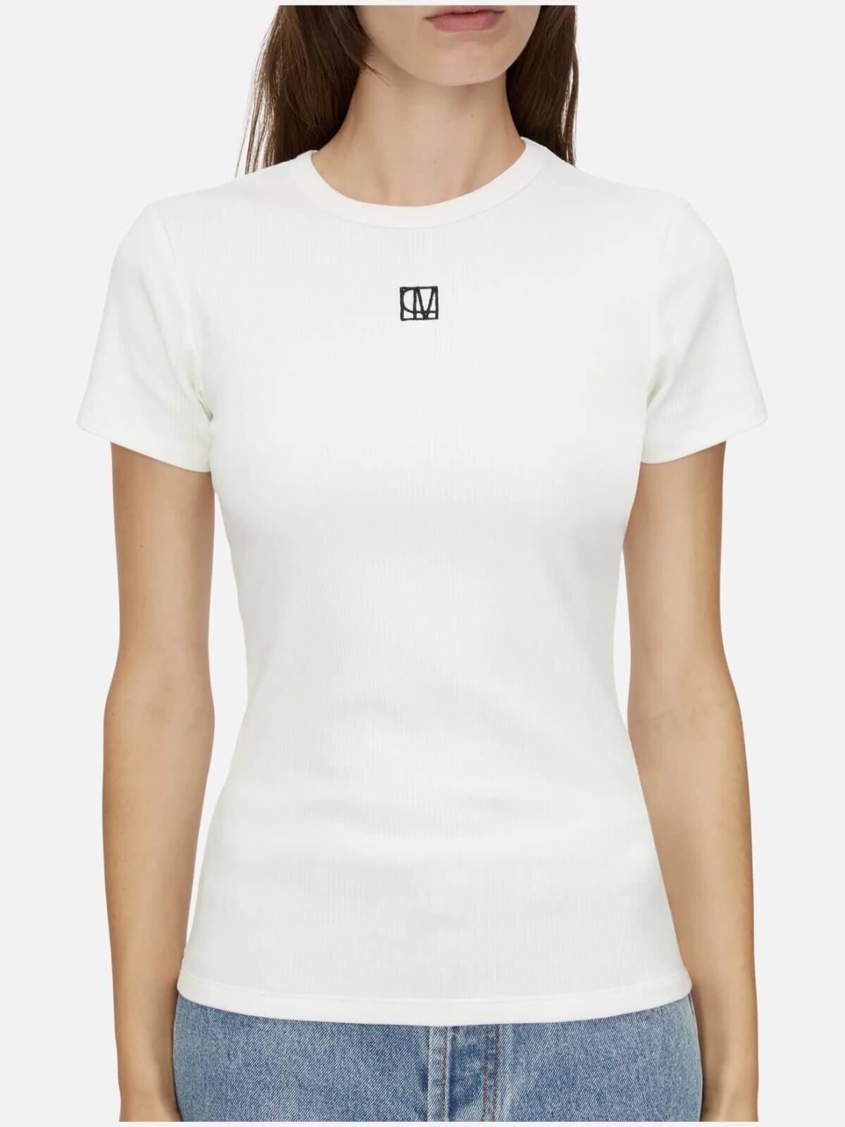 Nora Fitted Tee - Soft White Tops Camilla and Marc