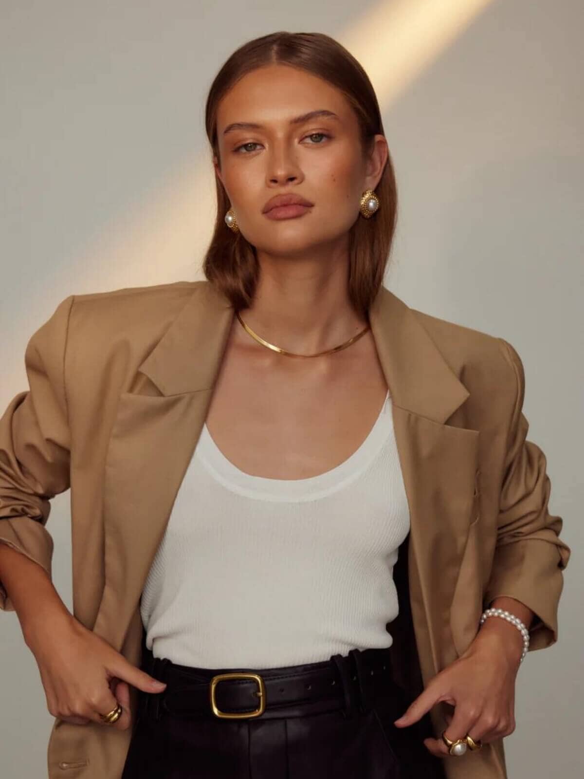 Cendre | Beau Snake Necklace - Gold | Perlu