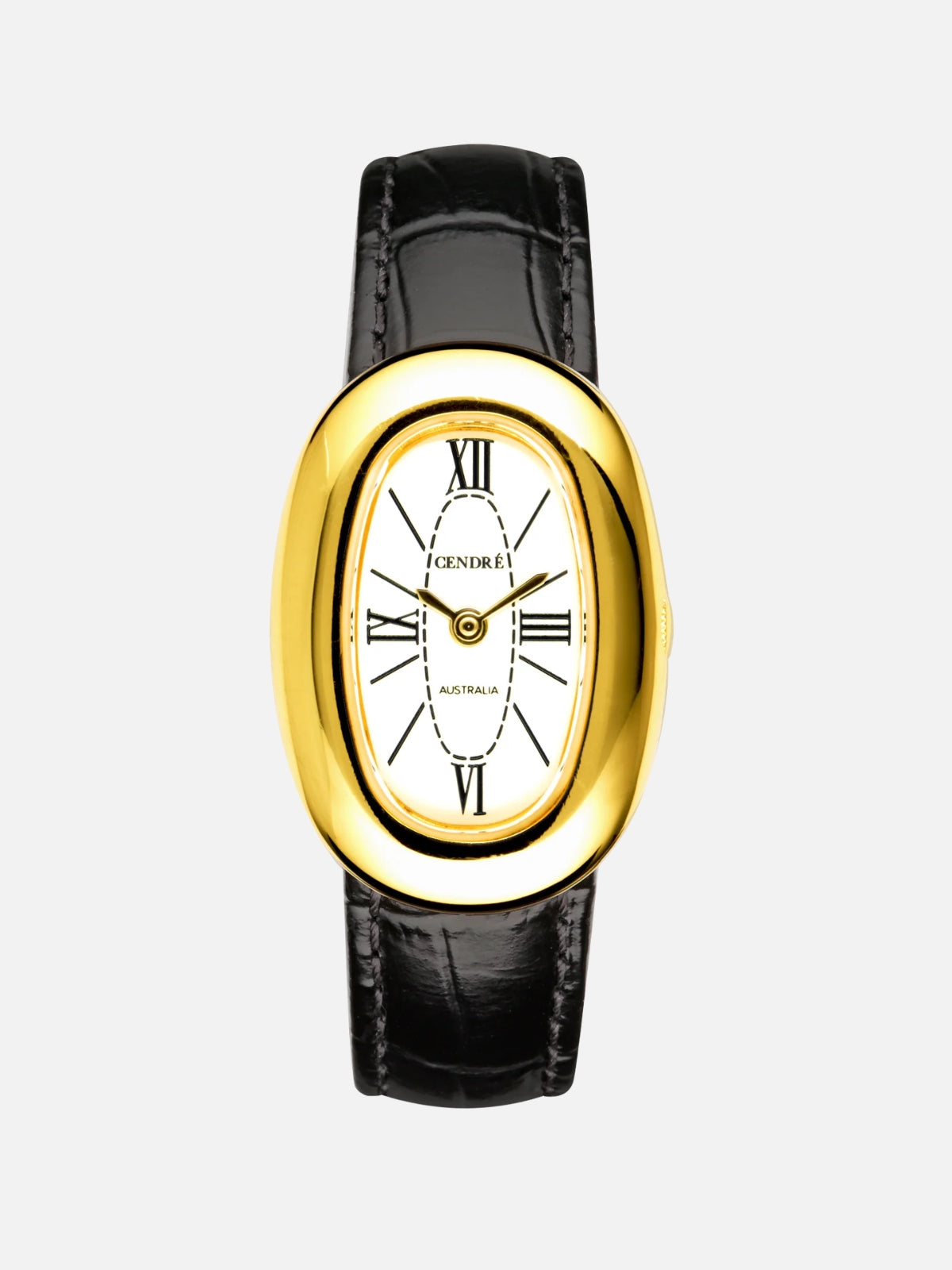 Bridgette Watch - White Black Croc