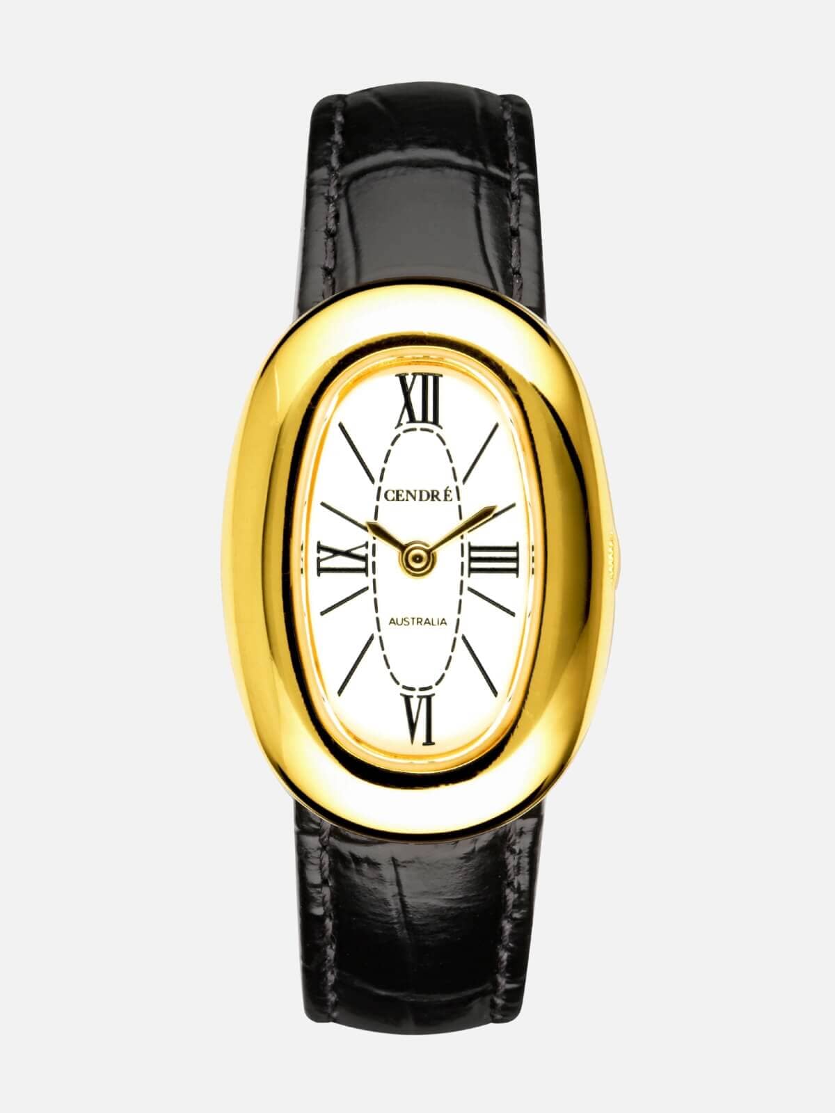 Bridgette Watch - White Black Croc Accessories Cendre