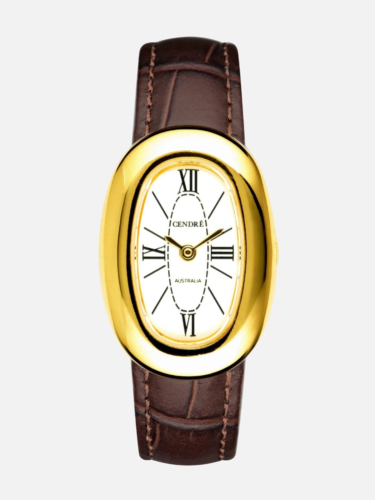 Bridgette Watch - White Espresso Croc Accessories Cendre